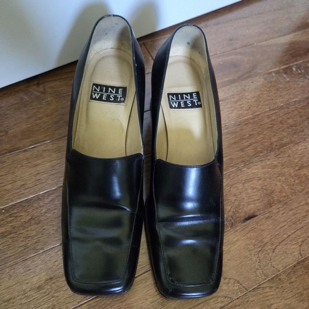 Nine West Womens Slip On Pumps Black Size 7.5